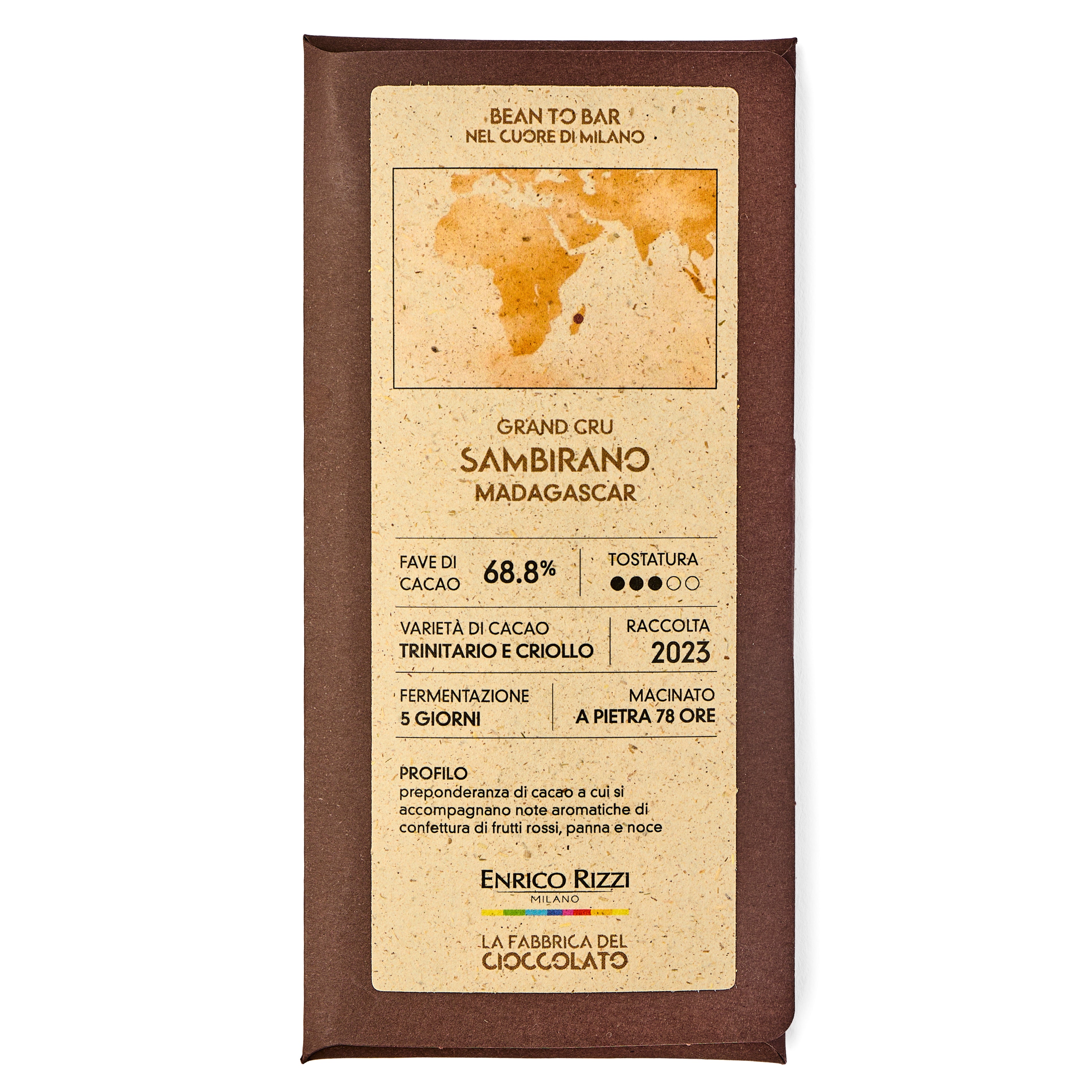 Sambirano 68.8% Madagascar Chocolate Bar