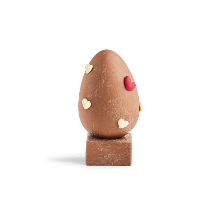 Uovo Miniatura Cuori Latte